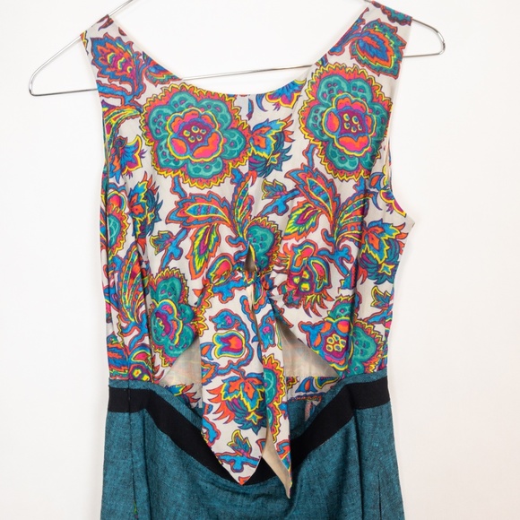 Floral Colorful Summer Dress Size 2 G - Picture 7 of 8